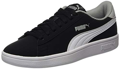 PUMA Smash V2 Buck Jr Sneaker, Schwarz Black White High Rise, 36 EU