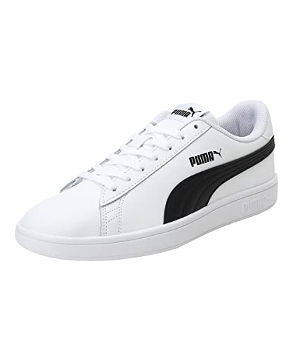 PUMA Smash V2 L Leichtathletik-Schuh, Weiß/Schwarz (Blanco White Black), 35.5 EU