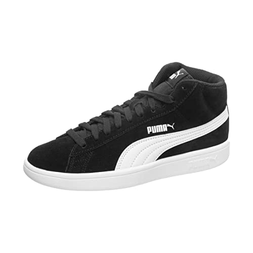 PUMA Smash v2 Mid Sneaker Kinder schwarz/weiß, 5 UK - 38 EU