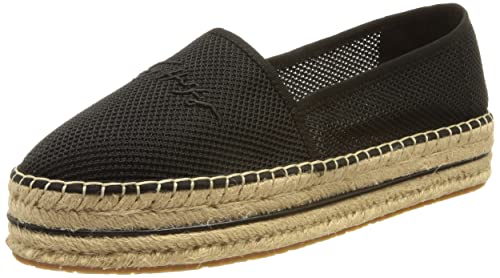 Tommy Hilfiger Damen TH Flatform Espadrilles, Schwarz, 42 EU