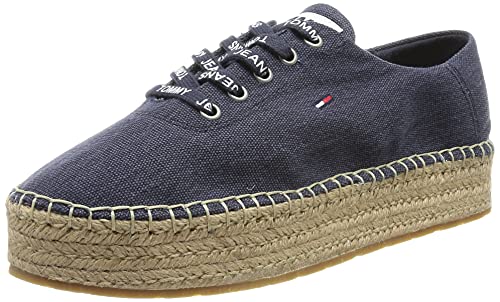 Tommy Hilfiger DamenEssential Flatform Espadrille, Twilight Navy, 39 EU