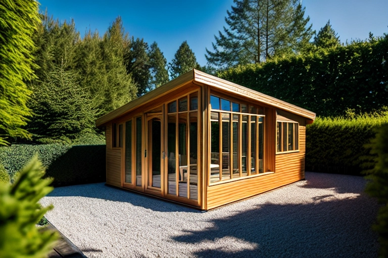 Gartenhaus mit FSC Holz & Holzlasur